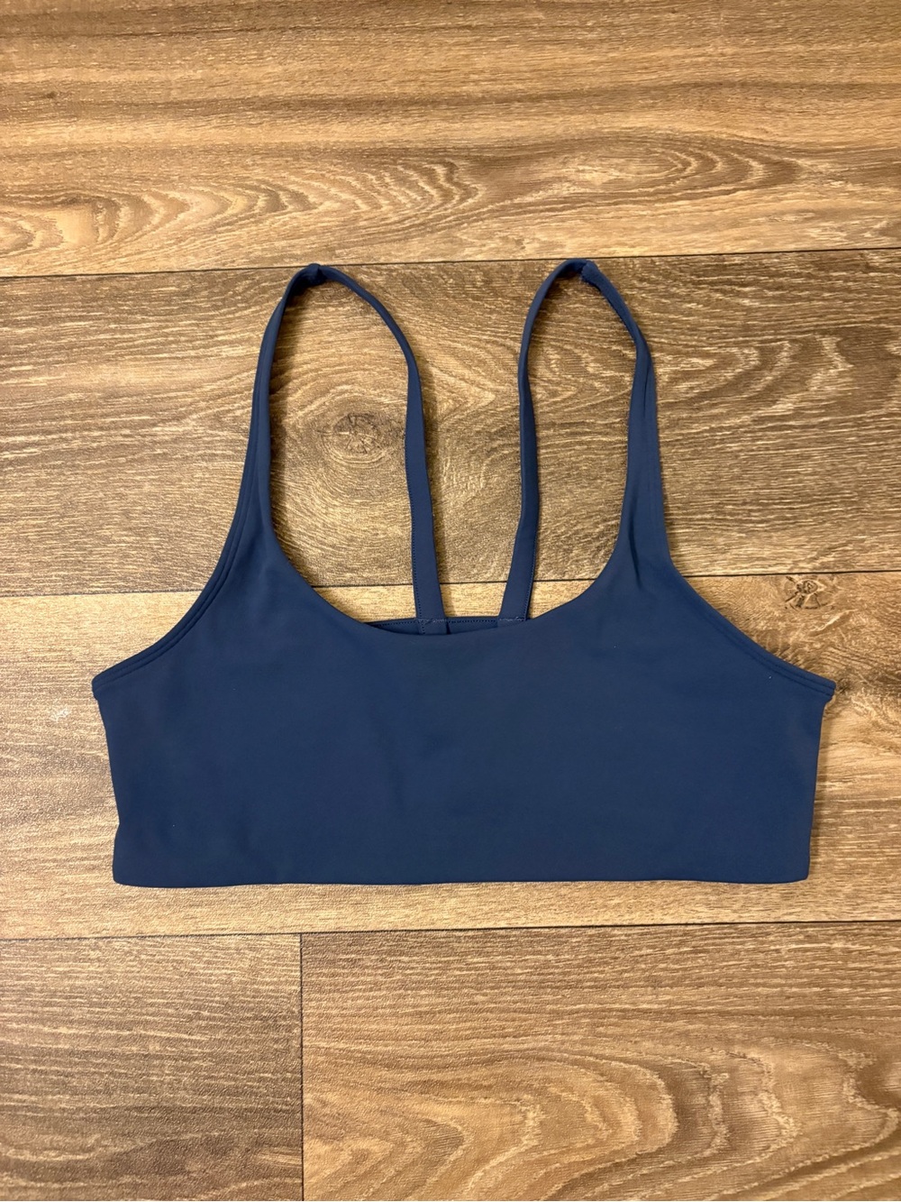 Vuori Strappy Back Sports Bra Navy Blue Size Small